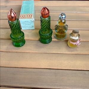 Vintage Avon Moonwind Cologne And Snowman Plus Angel